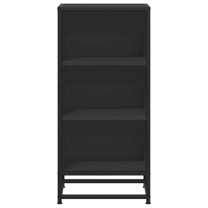 Skänk svart 35,5x35x76 cm konstruerat trä och metall