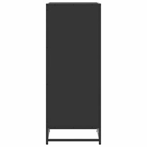 Skohylla svart 48x38x97,5 cm konstruerat trä