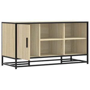 Skobänk sonoma-ek 100x40x53,5 cm konstruerat trä och metall