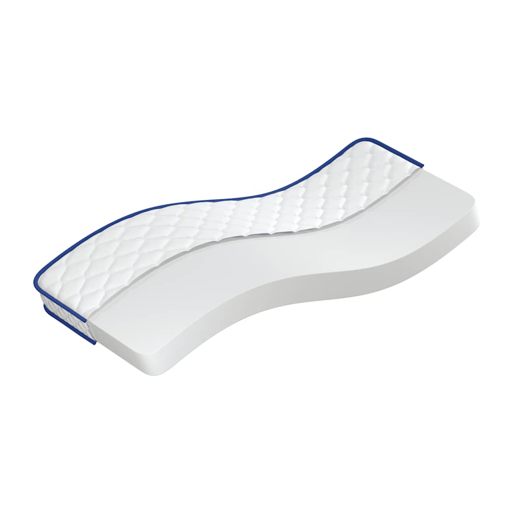 Memoryskummadrass vit 80x160x17 cm mjuk