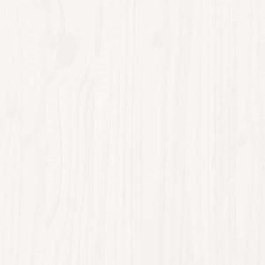 Sängram utan madrass vit 90x200 cm massiv furu