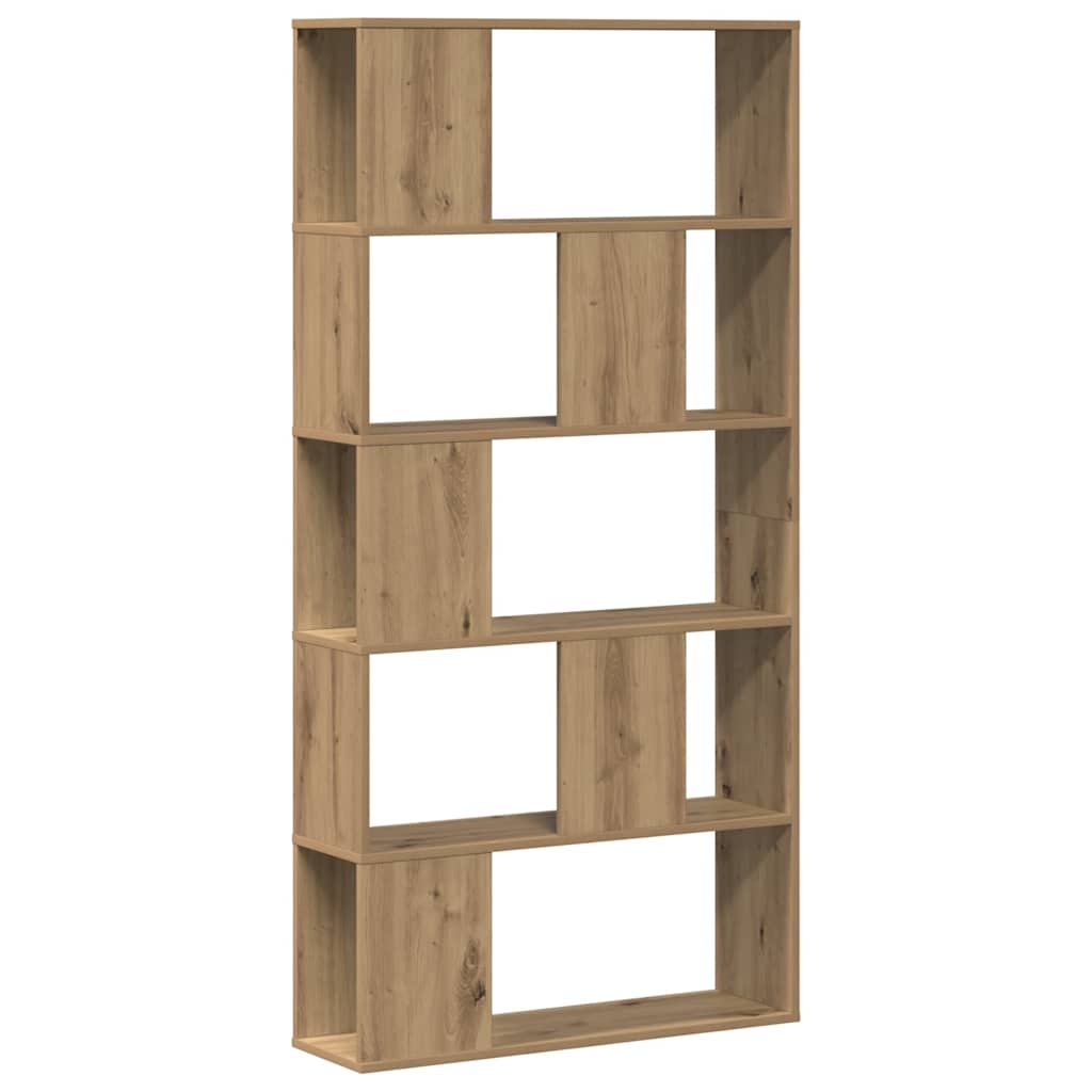 Bokhylla 5 hyllplan ek 80,5x23,5x162,5 cm konstruerat trä
