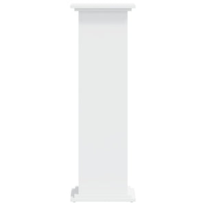 Växtställ vit 33x33x100 cm konstruerat trä