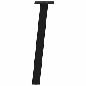 Soffbordsben 4 st svarta 30 cm stål