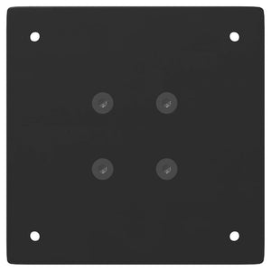 Soffbordsben 4 st svarta 30 cm stål