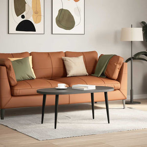 Soffbordsben koniska 4 st svarta 42-43 cm stål