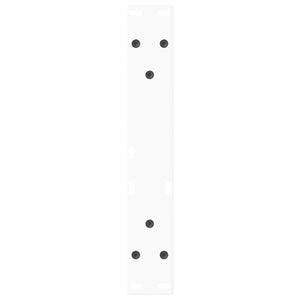 Soffbordsben V-formade 2 st vita 28x(42-43,3) cm stål