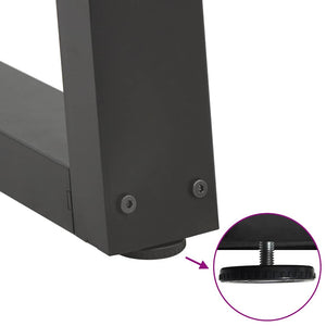 Matbordsben V-formade 2 st antracit 70x(72-73,3) cm stål