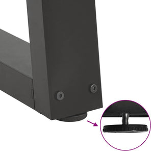 Matbordsben V-formade 3 st antracit 90x(72-73,3) cm stål