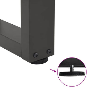 Soffbordsben V-formade 2 st antracit 30x(30-31,3) cm stål