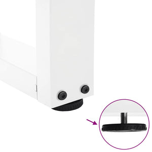 Soffbordsben V-formade 2 st vita 60x(42-43,3) cm stål