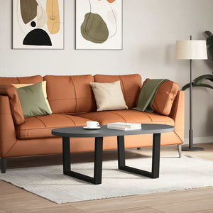 Soffbordsben V-formade 2 st svarta 70x(42-43,3) cm stål