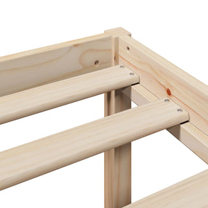 Seniorsäng med sänggavel 120x200 cm massivt furu