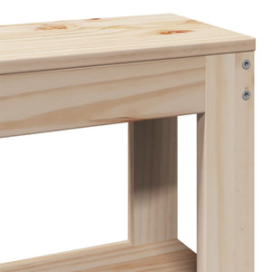 Sängram utan madrass 200x200 cm massiv furu