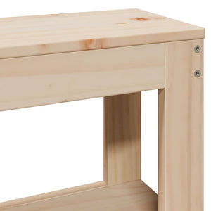 Sängram utan madrass 90x200 cm massiv furu