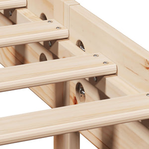 Sängram utan madrass 90x190 cm massiv furu