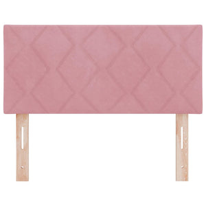 LED huvuddyna med huvudgavel Rosa 100 cm Konstläder