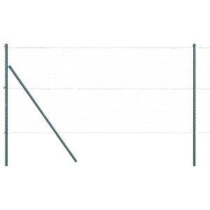 Stängselstolpe 52 pcs Grön 3,2 x 3,2 x 210 cm