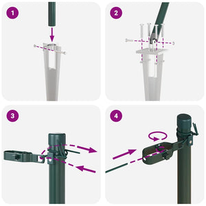 Stängselstolpe 52 pcs Grå 3,2 x 3,2 x 180 cm