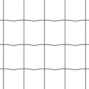 Stängsel med stolpe Grå 0,6 x 10 m Stål och PVC