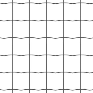 Stängsel med stolpe Grå 0,4 x 50 m Stål och PVC