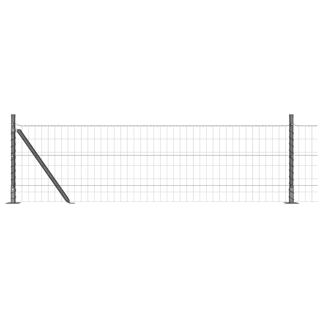 Euro Stängsel med Betongfundament 10 x 0,4 m PVC-belagda stål