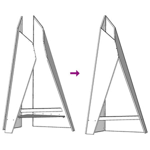 Eldstad Svart 58 x 40 x 100 cm Kallvalsat stål