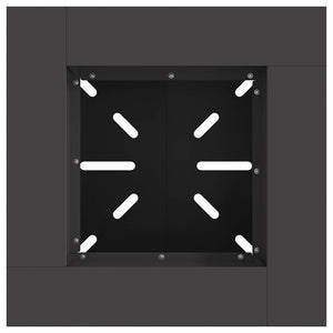 Eldstad Svart 48 x 48 x 40 cm Stål