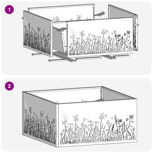 Eldstad Svart 60 x 60 x 30 cm Stål