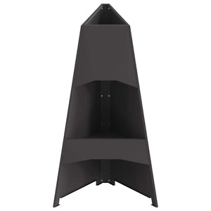 Eldstad Svart 50 x 50 x 95 cm Stål