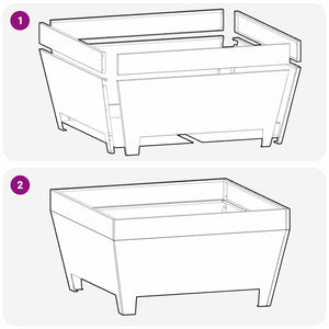 Eldstad Svart 50 x 50 x 38 cm Stål
