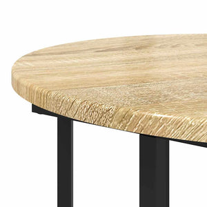 Sidobordsset med hylla 2 pcs Brun