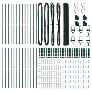 Stängselstolpe Grön 50 x 1,2 m (13 mm nät) Stål och PVC
