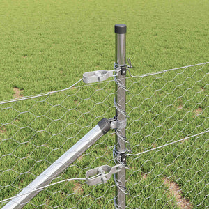 Stängselstolpe Silver 25 x 0,5 m (36 mm nät) Stål