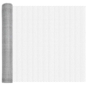 Stängselstolpe Silver 50 x 1,4 m (25 mm nät) Stål