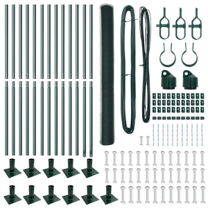 Stängselstolpe Grön 25 x 1,4 m (25 mm nät) Stål och PVC