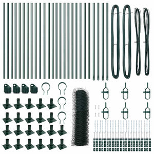 Stängselstolpe Grön 50 x 0,4 m (36 mm nät) Stål och PVC