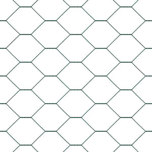 Stängselstolpe Grön 100 x 0,8 m (50 mm nät) Stål och PVC