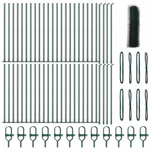 Stängselstolpe Grön 100 x 0,8 m (50 mm nät) Stål och PVC