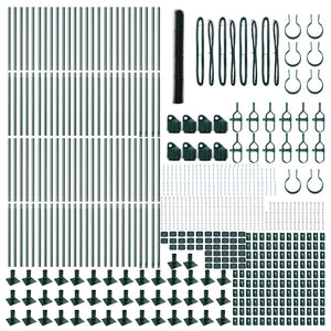 Stängselstolpe Grön 100 x 1,6 m (36 mm nät) Stål och PVC