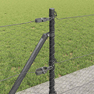 Stängselstolpe Grå 25 x 0,5 m (25 mm mesh) Stål