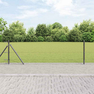 Stängselstolpe Grå 25 x 0,5 m (25 mm mesh) Stål