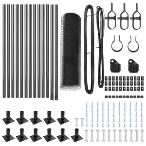 Stängselstolpe Grå 25 x 0,5 m (25 mm mesh) Stål