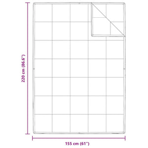 2-i-1 Duntäcke Vit 155 x 220 cm Fjäder