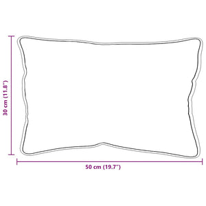 Kudde med kudde 2 pcs Vit 61 x 41 x 20 cm Polyester