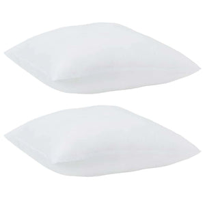 Kudde med kudde 2 pcs Vit 61 x 41 x 20 cm Polyester