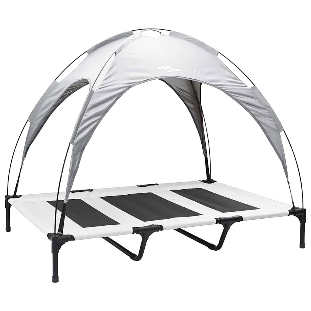 Hundsäng Silvergrå xl Stål