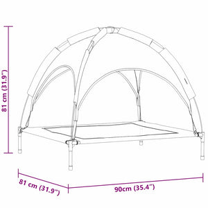 Hundsäng Silvergrå l Stål