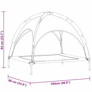 Hundsäng Mörkblå xl Stål