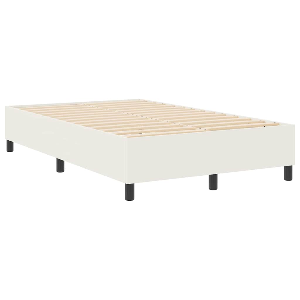 Plattform sängram Kräm 120 x 190 cm Kordread tyg